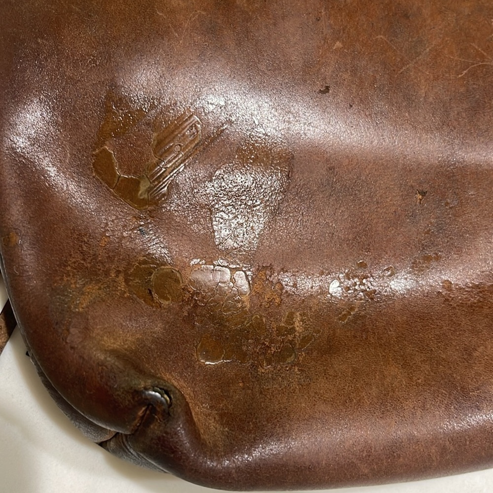 Vintage Harley-Davidson Crossbody Leather Fringed Bag Brown Made in U.S.A. - Picture 8 of 8